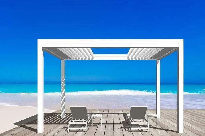 Agrémentez votre terrasse avec une pergola bioclimatique sur mesure.